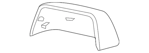 Genuine GM Primed Driver Side Mirror Housing 23463315