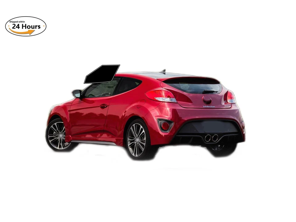 Kit de filme colorido para janela PreCut 2 camadas para 2012-2017 Hyundai Veloster Hatchback - Imagem 2 de 4