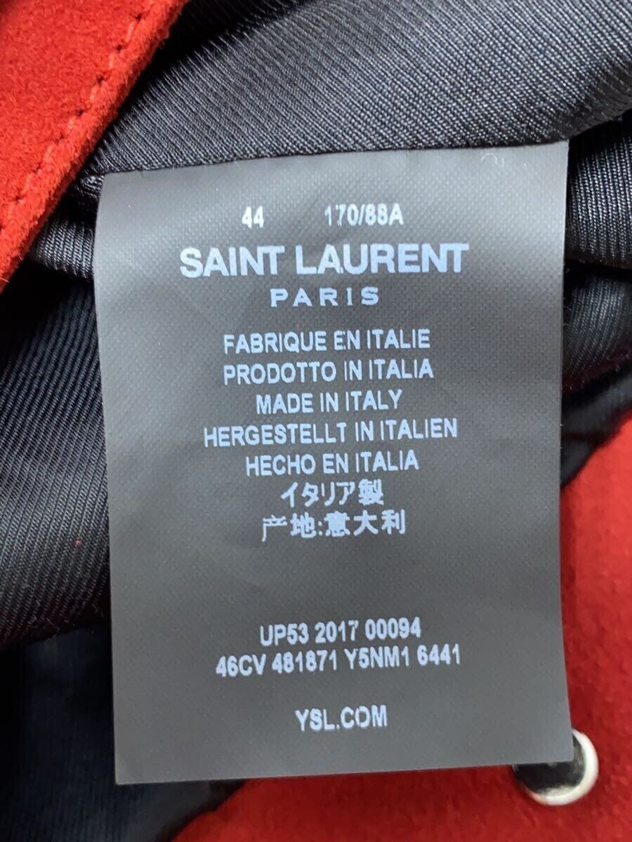 SAINT LAURENT altra giacca 44 camoscio rosso tinta unita 481871 Y5NM1 6441 usata