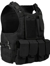 NEW Military Tactical Vest Molle Adjustable Men Airsoft Paintball Assault Combat