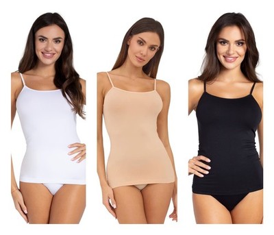Gatta Damen Camisole mit dünnen Trägern Unterhemd klassisch universell
