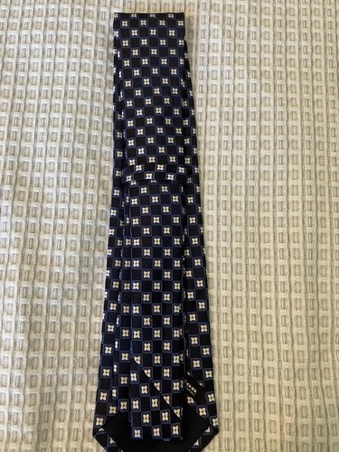 Vintage Kiton Napoli Tie Blue 100% Silk - Picture 3 of 3