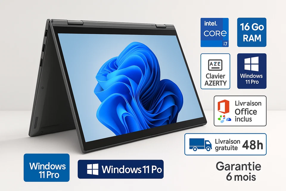 Lenovo ThinkPad X1 Yoga G6 · i7-1185G7 · 16GB · 1TB, photo 1 sur 5