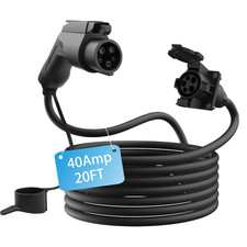 Besenergy Ev Charger Extension Cable 40Amp 20Ft Charging Cord For Electric