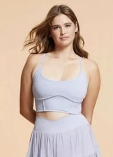 Blogilates Corset Crop Bralette Ladies Size Medium Evening Haze (Purple)