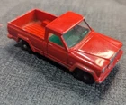 Matchbox Lesney No.71 Jeep Gladiator Pick Up Red Green Interior Vintage Diecast
