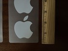 Apple Logo Sticker - Lot of 9 Decals /White - Genuine OEM (FREE SHIPPING) — photo 2