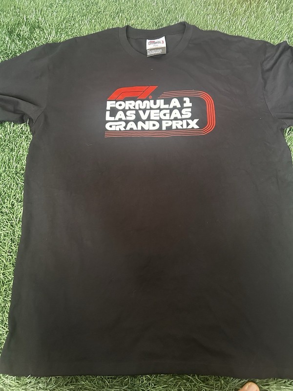 Formula 1 Las Vegas Grand Prix Shirt 2 XL Black F1 Racing Graphic Cotton Tee Men