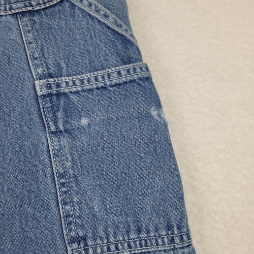 Salopette Carhartt B13 DST Jeans Uomo 33x30 Blu Denim Originale Fit Abbigliamento da Lavoro - Foto 12 di 12
