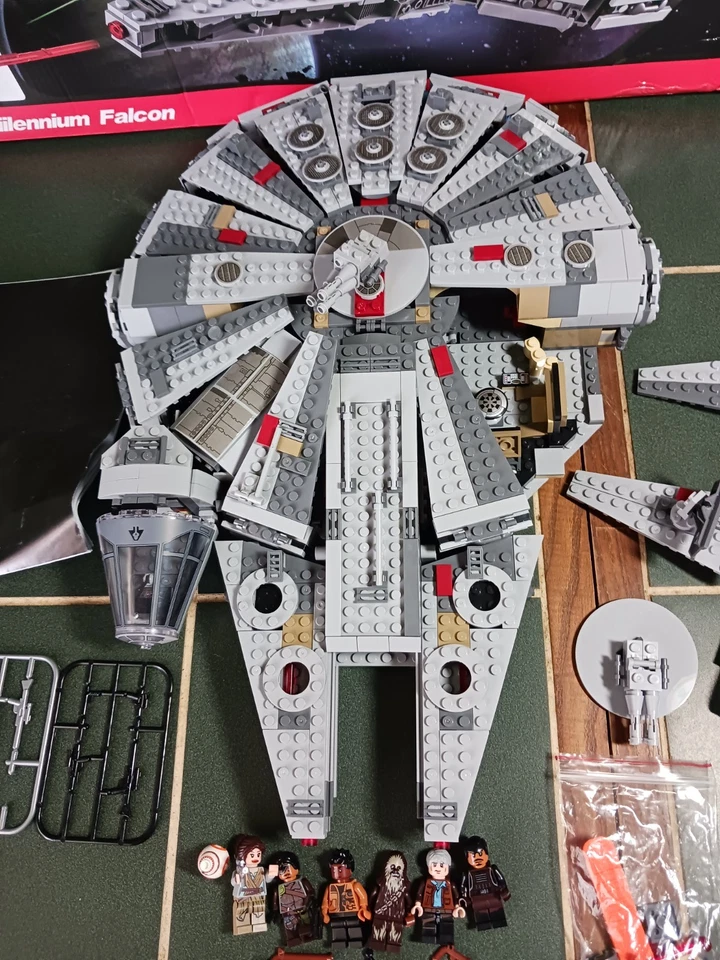 Space Wars Millenium Falcon Lepin Building Blocks NOT  Star Wars w/ Box - Image 3 of 4