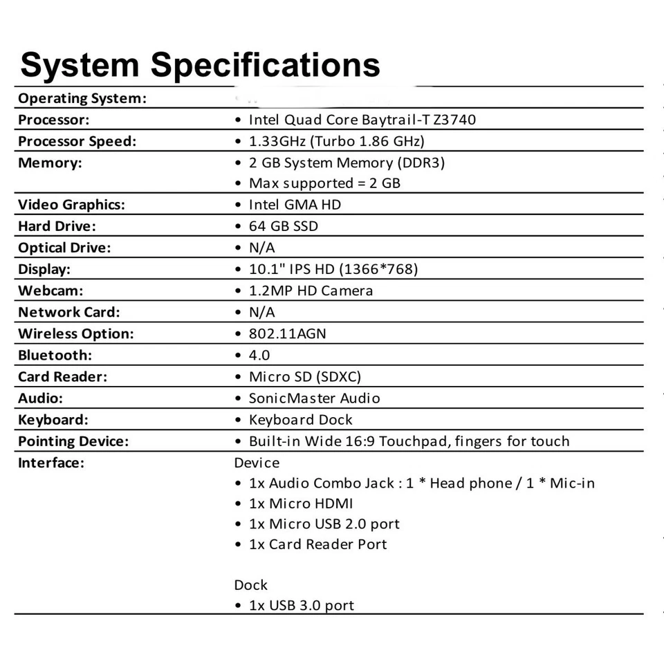 ASUS Transformer Book T100TA, Linux OS - Image 2 of 4