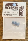 Detail Associates HO Scale Diesel Parts/ MU 1507/ MU Receptacles 3 Types + Blank