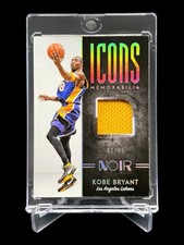 2015 Panini Noir KOBE BRYANT ICONS /99 GAME WORN JERSEY PATCH SSP MEMORABILIA
