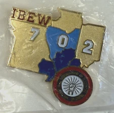 IBEW Local 702 Lapel pin, West Frankfort, IL