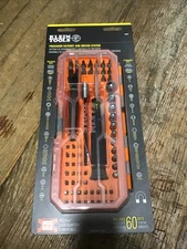 New Klein Tools 32787 Precision Ratchet and Driver System, 64-Piece 60 Bits 