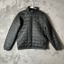 Patagonia Kids Nano Puff Brick Quilt Jacket Size XXL 16-18 Black