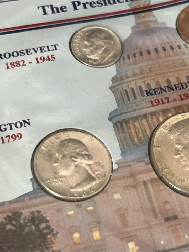 1964 (5) US Coin Presidential Collection Set - Uncirculated 1994 Littleton Coin - Image 2 of 4