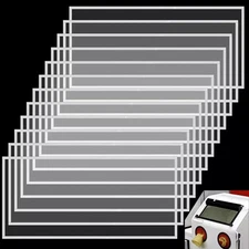 12 Pack Abrasive Blasting Cabinet Lens Cover Clear Polyester Film Sandblast New