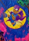 The Simpsons Bart Simpson Bartman Grailpop ACEO Print Artist Signed /30 S3#47
