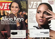 Alicia Keys 2004, 2009 JET Magazine Lot of 2 Songs In A Minor, The Diary Of