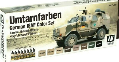 Vallejo 71159 (176,40 /l) Umtarnfarben German ISAF Colors 8x17 ml model air