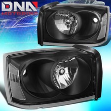 Faros estilo OE para Dodge Dakota 2005-2007 lámpara carcasa negra lente transparente