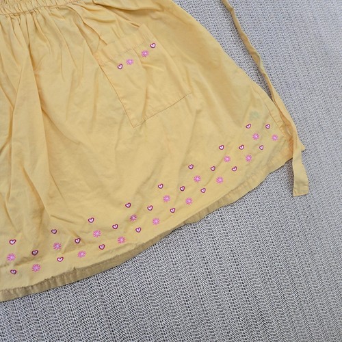 Vintage McDonalds McKids Dress Girls 5 Yellow Daisy Sundress Hearts Flowers - Picture 6 of 18