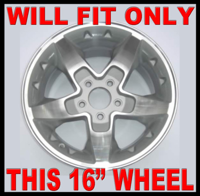 Chrome ABS Center Cap Set – 1989-1998 S-10 & S-15 4x4 Aluminum Wheels – 4 Pack