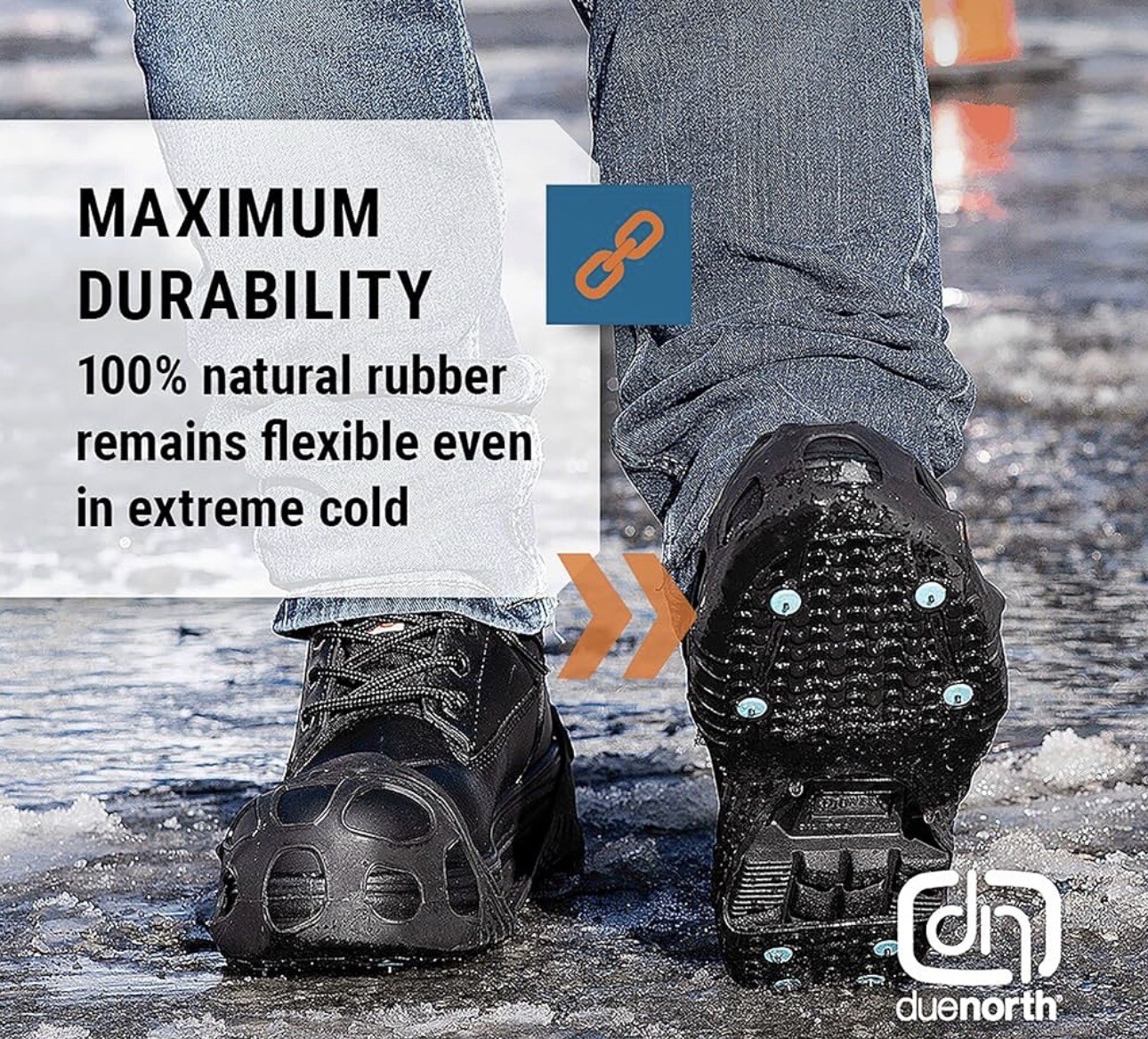 ️ All Sizes Snow Anti Slip Ice Grippers for Boots Shoes Grips Spikes