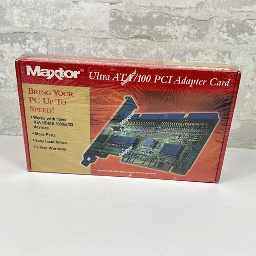 Maxtor Ultra ATA/100 Internal PCI Adapter Card UMDA 33/66/100 NEW Sealed - 第 1/4 張圖片