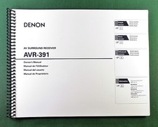 Denon AVR-391 Instruction Manual: 56 Pages  Protective Covers 