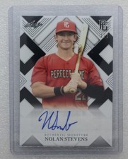 2022 LEAF METAL PERFECT GAME NOLAN STEVENS 1/1 BLACK AUTO