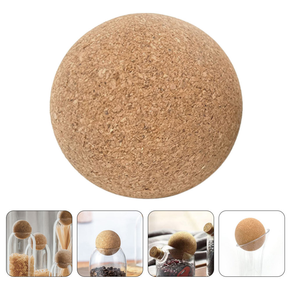 Wine Cork Ball Wooden Cork Ball Stopper Wood Replacement Cork for Wine