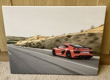Supercar Canvas Wall Art Audi R8 - Size A3 (12? x 16?)