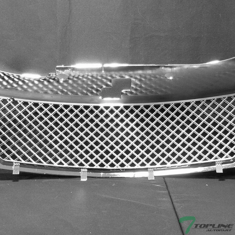 Topline For 2008-2010 Dodge Avenger Mesh Front Hood Bumper Grill Grille - Chrome Foto 3 de 4