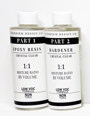 #ad Crystal Clear Epoxy Resin 1:1 Mixing Ratio 8oz Kit $12.99