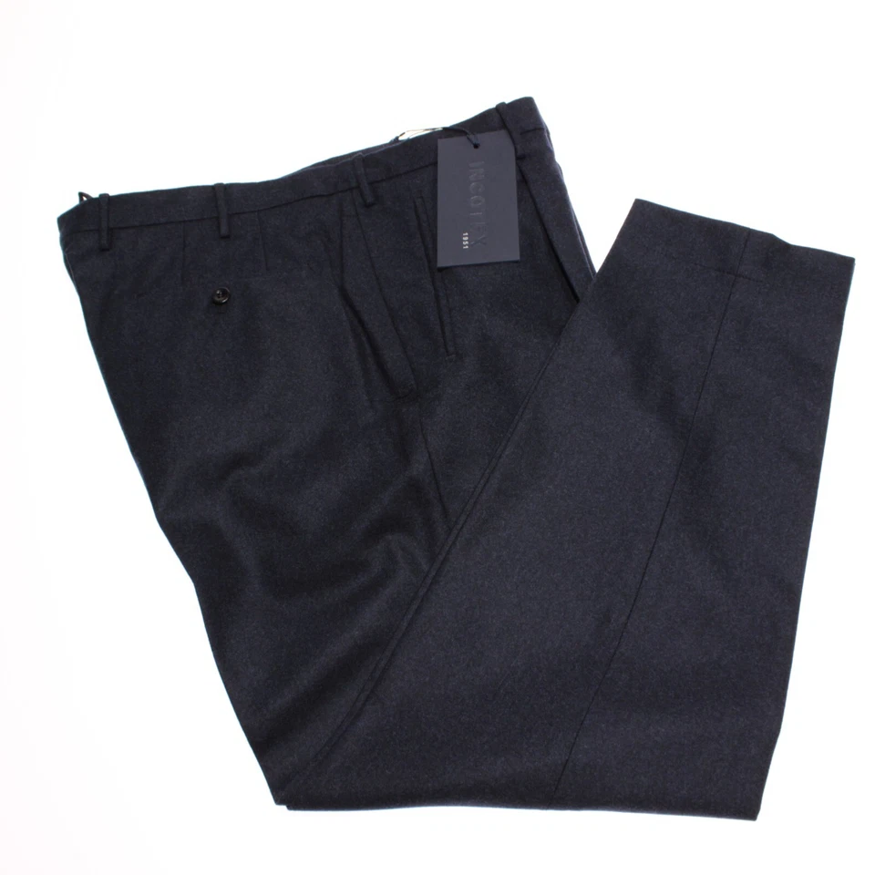 Incotex NWT Dress Pants Size 54R (US 38) Tapered Fit Super 100's in Blue Wool - Image 2 of 4
