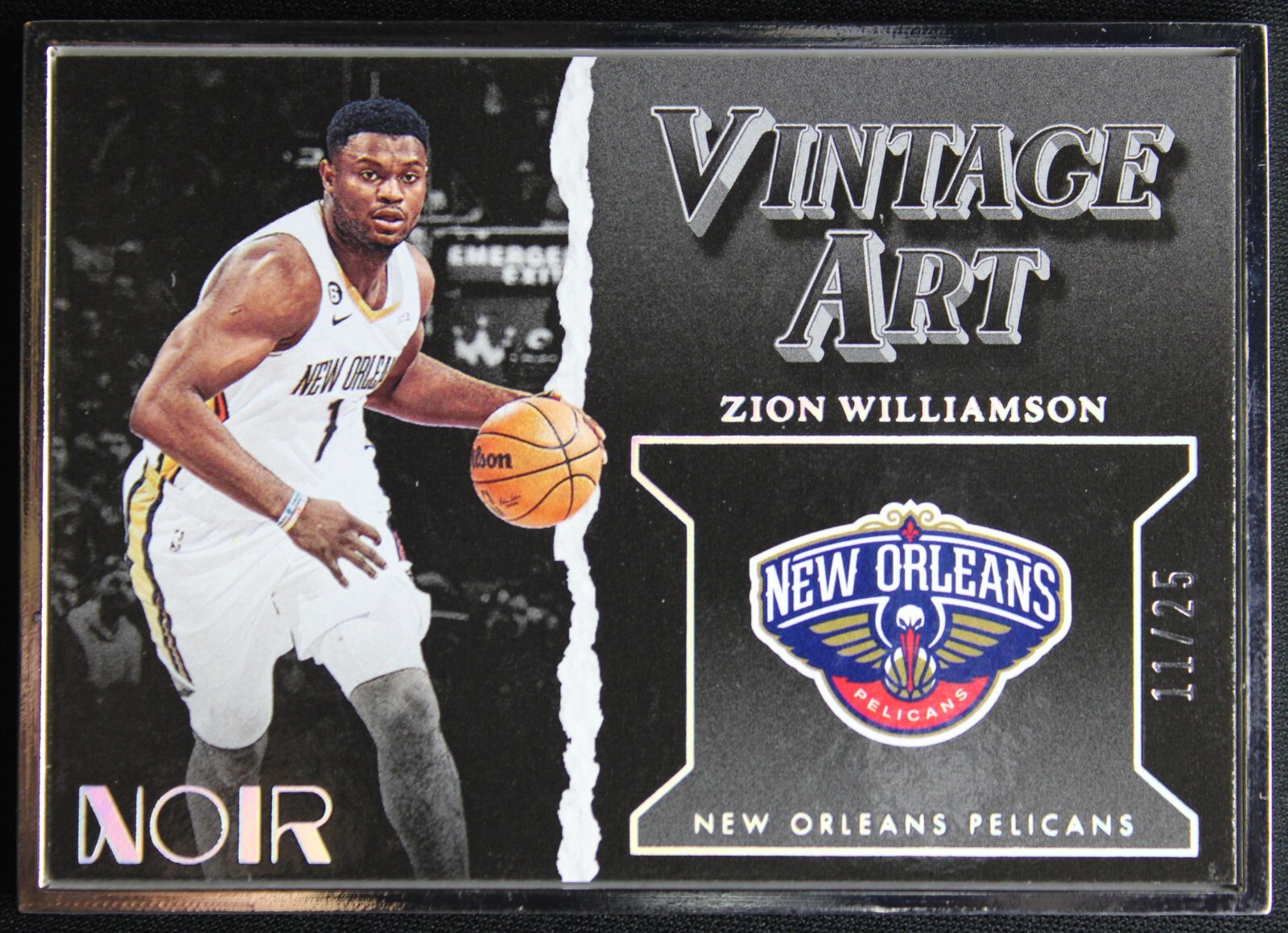 Zion Williamson 2022-23 Panini Noir #282 Vintage Art 11/25