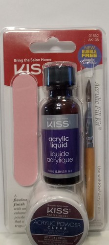 Kiss Salon Acrylic Fill Kit , #01652 New