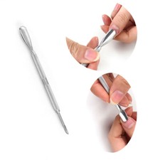 Stainless Steel Nail Art Manicure Cuticle Spoon Pusher Remover Tool Updated