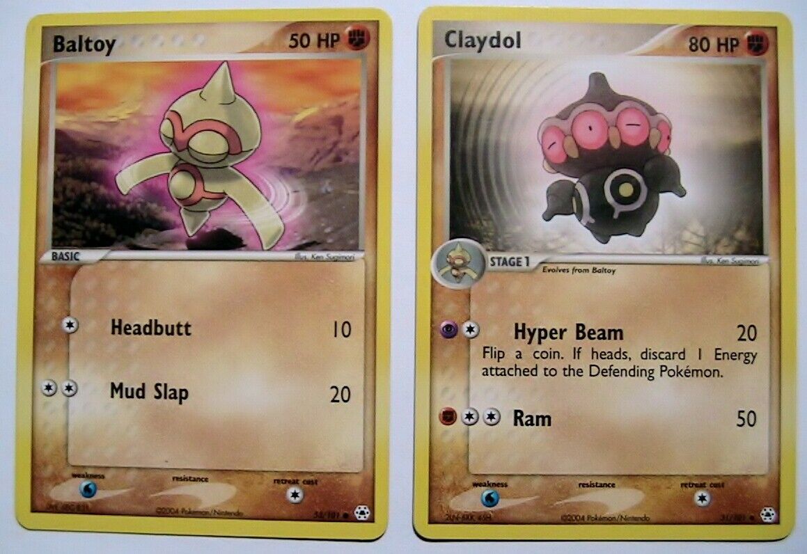 Baltoy 53/101 & Claydol 2/101 EX Hidden Legends 2 Pokemon Card x2