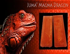 2 pcs. of .125" 1/8" Magma Dragon Juma Scales 2" x 6" - Knife Handle Material 