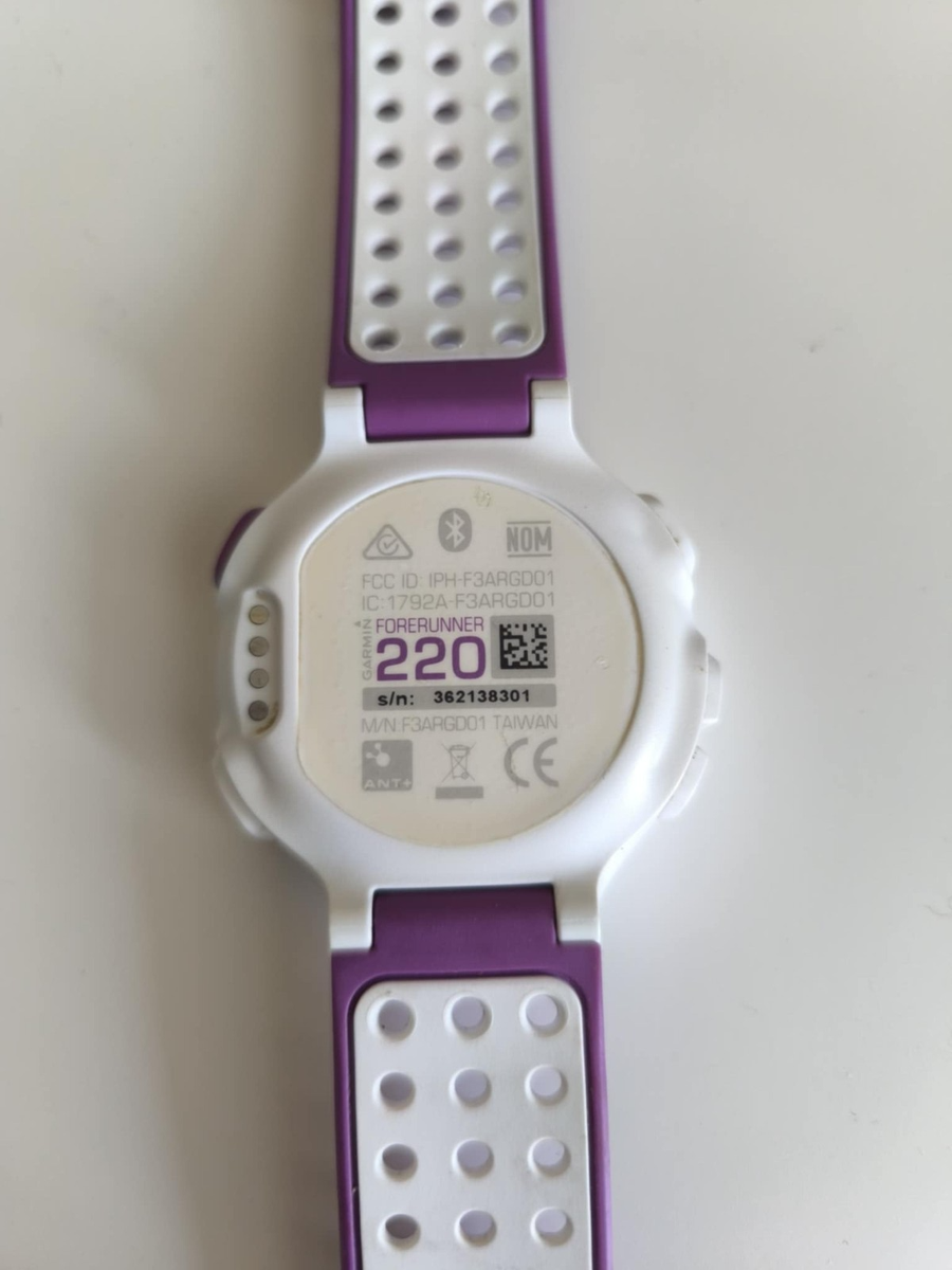 Garmin forerunner 220 GPS watch white/purple. | eBay