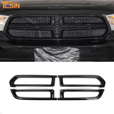 4PCS Black Front Grill Mesh Grille Inserts Trim Cover for Dodge Durango 2011-20