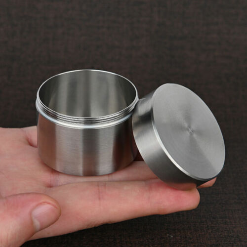 Tanque impermeable de acero inoxidable sólido para viajes al aire libre hogar estuche sellado para pastillas EDC - Imagen 3 de 9