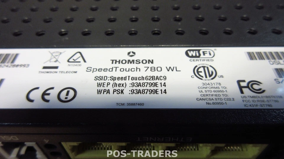 Thomson Speedtouch 780 WL VoIP DSL Modem Router ,Wireless-Wi-Fi 802.11a EXCL PS - Bild 3 von 3