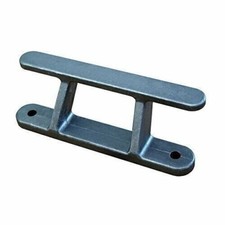 Dock Edge Dock Cleat, Angled Rail Cleat, 8" - Cast Matte Aluminum