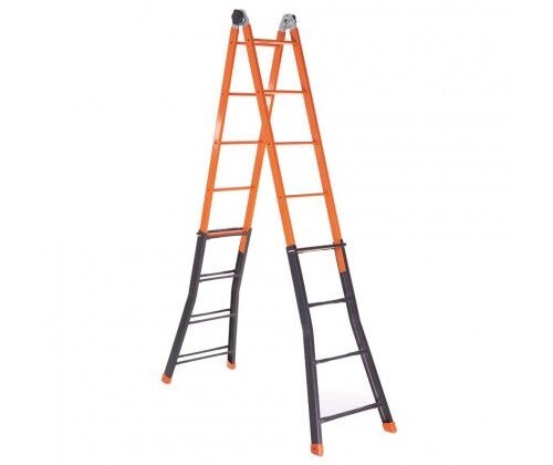 Scala per Potatura e Fai da Te Brixo Acciaio 4+5 | Multifunzione 4,40m