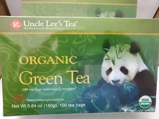 Legends of China Green Tea, Uncle Lee's Tea, 100 tea bags Organic(2boxes)exp.24