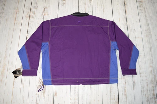 RARE VINTAGE '92 NIKE FLIGHT DETROIT JACKET PURPLE BLUE JACKET LINED XL NWT 1992 image 11